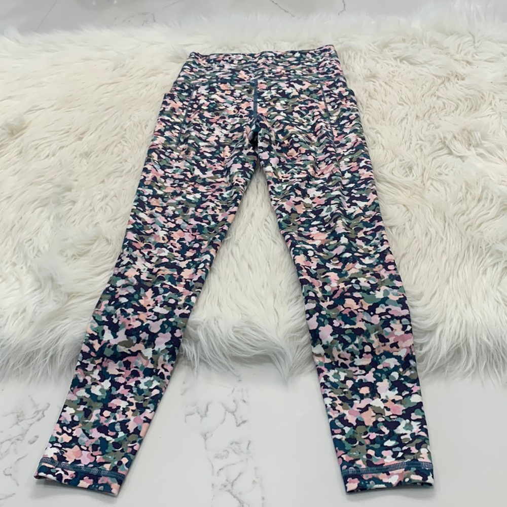 Athleta Colorful Splash Leggings. Size XXS (679)
